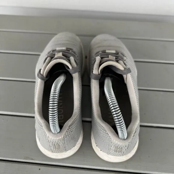 Nobull Outwork Women’s Size 6 Grey White Athletic Crossfit Sneakers Shoes